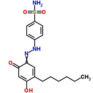 Benzenesulfonamide,4-[2-(5-hexyl-2,4-dihydroxyphenyl)diazenyl]- Structure,15598-35-3Structure