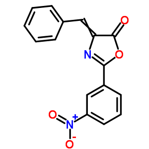 5(4H)-oxazolone,2-(3-nitrophenyl)-4-(phenylmethylene)- Structure,15601-49-7Structure