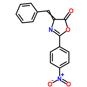 5(4H)-oxazolone,2-(4-nitrophenyl)-4-(phenylmethylene)- Structure,15601-50-0Structure