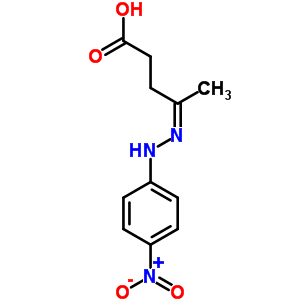 Pentanoic acid,4-[2-(4-nitrophenyl)hydrazinylidene]- Structure,1568-48-5Structure