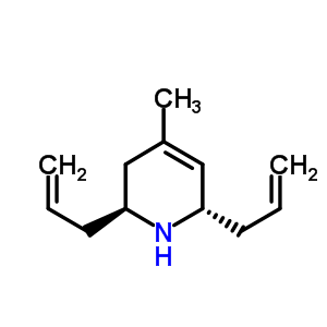(2S,6s)-2,6-二烯丙基-4-甲基-1,2,3,6-四氫吡啶結(jié)構(gòu)式_157056-58-1結(jié)構(gòu)式