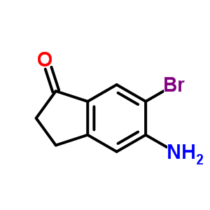 5-Amino-6-bromo-2,3-dihydro-1H-inden-1-one Structure,158205-19-7Structure