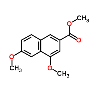 4,6-Dimethoxy-2-naphthalenecarboxylic acid methyl ester Structure,15822-95-4Structure