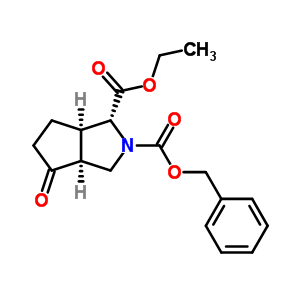 (1.Alpha.,3a.alpha.,6a.alpha.)-六氫-4-氧代-環(huán)戊并[c]吡咯-1,2(1H)-二羧酸-1-乙基2-(苯基甲基)酯結(jié)構(gòu)式_158340-62-6結(jié)構(gòu)式