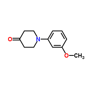 1-(3-Methoxyphenyl)piperidin-4-one Structure,158553-32-3Structure