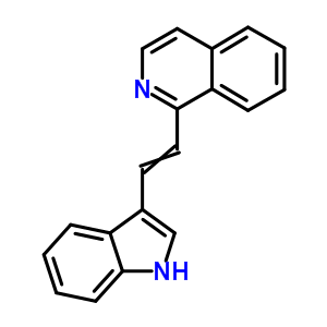 Isoquinoline,1-[2-(1h-indol-3-yl)ethenyl]- Structure,1586-48-7Structure