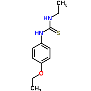 3-(4-乙氧基苯基)-1-乙基-硫代脲結(jié)構(gòu)式_15863-23-7結(jié)構(gòu)式