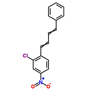 Benzene,2-chloro-4-nitro-1-(4-phenyl-1,3-butadien-1-yl)- Structure,15866-69-0Structure