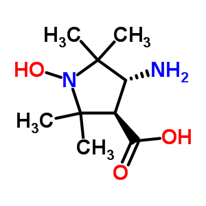 Rac trans-3-amino-1-oxyl-2,2,5,5-tetramethylpyrrolidine-4-carboxylic acid Structure,15871-58-6Structure