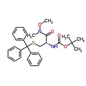 N-boc-s-tritylcystein-n-methoxy-n-methylamide Structure,158861-38-2Structure