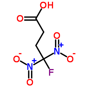 Butanoic acid,4-fluoro-4,4-dinitro- Structure,15895-15-5Structure