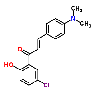 2-Propen-1-one,1-(5-chloro-2-hydroxyphenyl)-3-[4-(dimethylamino)phenyl]- Structure,15934-77-7Structure