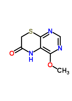 5H-pyrimido[4,5-b][1,4]thiazin-6(7h)-one, 4-methoxy- Structure,16025-11-9Structure