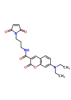 7-Diethylamino-3-[n-(4-maleimidopropyl)carbamoyl]coumarin Structure,160291-54-3Structure