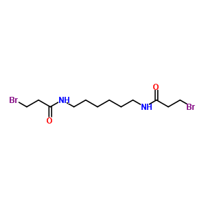 Propanamide,n,n-1,6-hexanediylbis[3-bromo- Structure,16044-34-1Structure