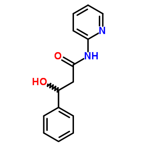 Benzenepropanamide, b-hydroxy-n-2-pyridinyl- Structure,16054-89-0Structure