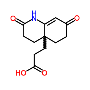 4A(2h)-quinolinepropanoicacid, 1,3,4,5,6,7-hexahydro-2,7-dioxo- Structure,1607-75-6Structure