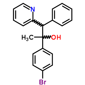 2-Pyridineethanol, a-(4-bromophenyl)-a-methyl-b-phenyl- Structure,16164-06-0Structure