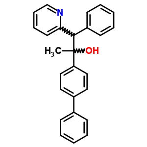 2-Pyridineethanol, a-[1,1-biphenyl]-4-yl-a-methyl-b-phenyl- Structure,16164-72-0Structure