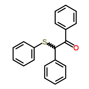 1,2-二苯基-2-(苯基硫代)-乙酮結(jié)構(gòu)式_16222-09-6結(jié)構(gòu)式