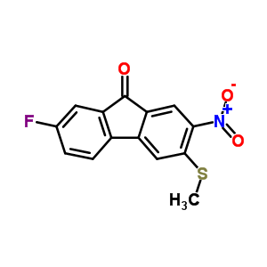 9H-fluoren-9-one,7-fluoro-3-(methylthio)-2-nitro- Structure,16232-98-7Structure