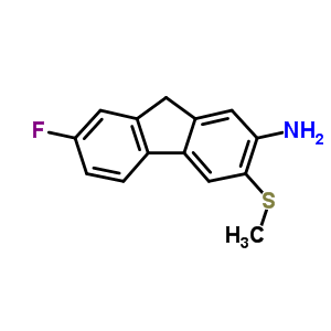 9H-fluoren-2-amine,7-fluoro-3-(methylthio)- Structure,16233-01-5Structure