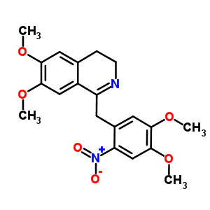 Isoquinoline,1-[(4,5-dimethoxy-2-nitrophenyl)methyl]-3,4-dihydro-6,7-dimethoxy- Structure,16251-41-5Structure