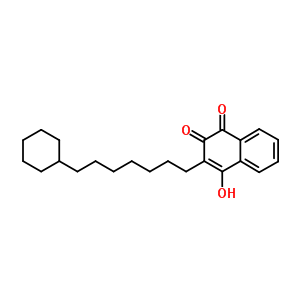 1,4-Naphthalenedione,2-(7-cyclohexylheptyl)-3-hydroxy- Structure,16275-31-3Structure