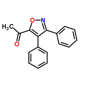 1-(3,4-二苯基-5-異噁唑基)-乙酮結(jié)構(gòu)式_1631-96-5結(jié)構(gòu)式