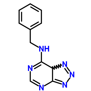 3H-1,2,3-triazolo[4,5-d]pyrimidin-7-amine,n-(phenylmethyl)- Structure,16347-47-0Structure