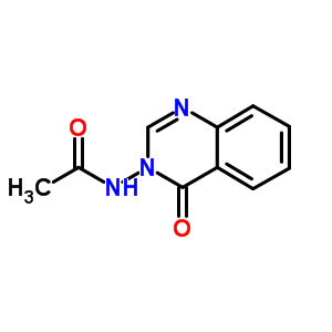 Acetamide,n-(4-oxo-3(4h)-quinazolinyl)- Structure,16347-87-8Structure