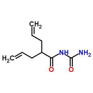 4-Pentenamide,n-(aminocarbonyl)-2-(2-propen-1-yl)- Structure,1637-27-0Structure