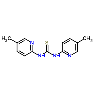 N,N-雙(5-甲基-2-吡啶)-硫脲結(jié)構(gòu)式_16407-30-0結(jié)構(gòu)式