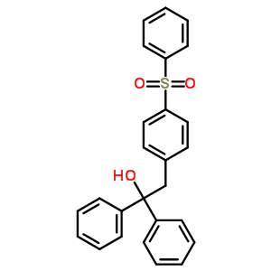 Benzeneethanol, a,a-diphenyl-4-(phenylsulfonyl)- Structure,16426-10-1Structure