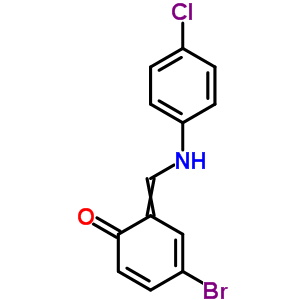 Phenol,4-bromo-2-[[(4-chlorophenyl)imino]methyl]- Structure,16434-76-7Structure