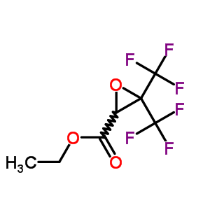 2-Oxiranecarboxylicacid, 3,3-bis(trifluoromethyl)-, ethyl ester Structure,1644-09-3Structure