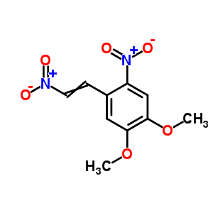 Benzene,1,2-dimethoxy-4-nitro-5-(2-nitroethenyl)- Structure,16551-84-1Structure