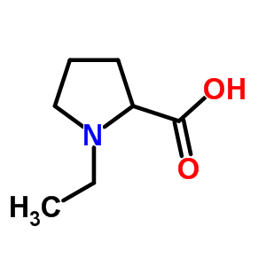 1-乙基吡咯烷-2-羧酸結(jié)構(gòu)式_165552-33-0結(jié)構(gòu)式