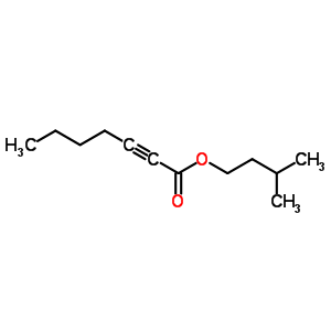 2-Heptynoic acid,3-methylbutyl ester Structure,16596-74-0Structure