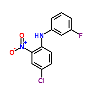 Benzenamine,4-chloro-n-(3-fluorophenyl)-2-nitro- Structure,16611-20-4Structure