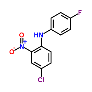 Benzenamine,4-chloro-n-(4-fluorophenyl)-2-nitro- Structure,16611-21-5Structure