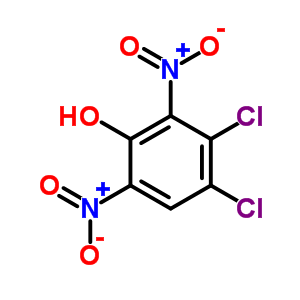 Phenol,3,4-dichloro-2,6-dinitro- Structure,1664-10-4Structure