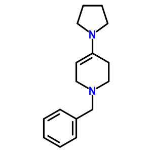 1-Benzyl-1,2,3,6-tetrahydro-4-(pyrrolidin-1-yl)pyridine Structure,16675-58-4Structure