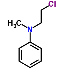 Benzenamine,n-(2-chloroethyl)-n-methyl- Structure,1669-85-8Structure