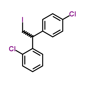 Benzene,1-chloro-2-[1-(4-chlorophenyl)-2-iodoethyl]- Structure,16699-33-5Structure