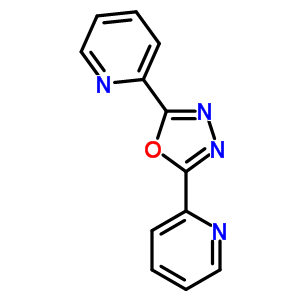 Pyridine,2,2-(1,3,4-oxadiazole-2,5-diyl)bis- Structure,1671-89-2Structure