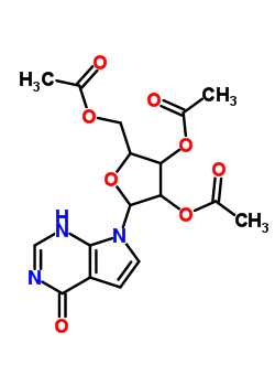 4H-pyrrolo[2,3-d]pyrimidin-4-one,3,7-dihydro-7-(2,3,5-tri-o-acetyl-b-d-ribofuranosyl)- Structure,16754-78-2Structure