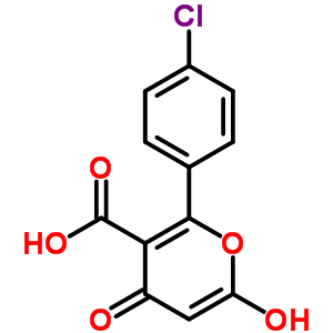 2H-pyran-5-carboxylicacid, 6-(4-chlorophenyl)-4-hydroxy-2-oxo- Structure,16801-01-7Structure