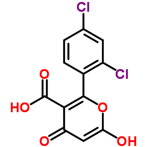 2H-pyran-5-carboxylicacid, 6-(2,4-dichlorophenyl)-4-hydroxy-2-oxo- Structure,16801-05-1Structure