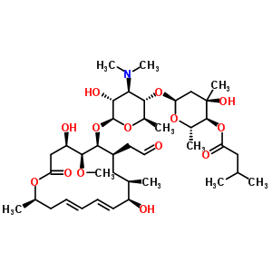 柱晶白霉素A1(白霉素A1、吉他霉素A1)結(jié)構(gòu)式_16846-34-7結(jié)構(gòu)式